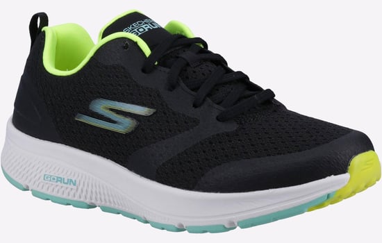 Skechers GO RUN Consistent - Intensify-X Textiel Dames Zwarte/Lime Sneakers - Image 2