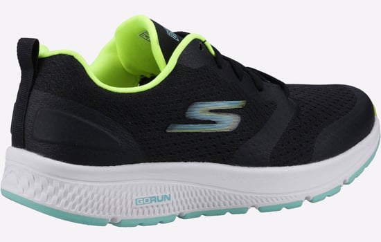 Skechers GO RUN Consistent - Intensify-X Textiel Dames Zwarte/Lime Sneakers - Image 3
