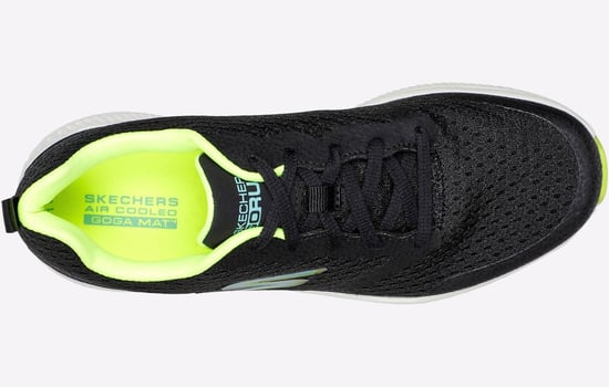 Skechers GO RUN Consistent - Intensify-X Textiel Dames Zwarte/Lime Sneakers - Image 5