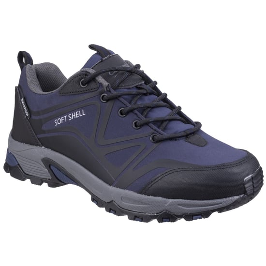 Cotswold Abbeydale Low Polyester Heren Wandelschoenen In Blauw/Zwart/Grijs. - Image 1