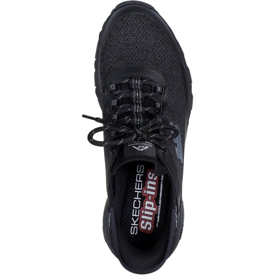 Skechers Max Protect Assembly Textiel Heren Zwarte Wandelschoenen - Image 3