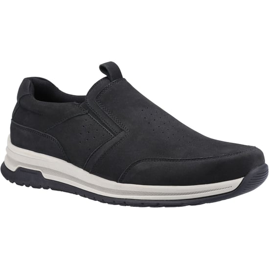 Hush Puppies Cole Leren Herenschoenen in Zwart Nubuck - Image 1