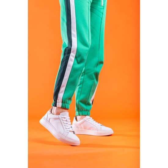 Hush Puppies Camille Leren Damestrainers Wit - Image 5