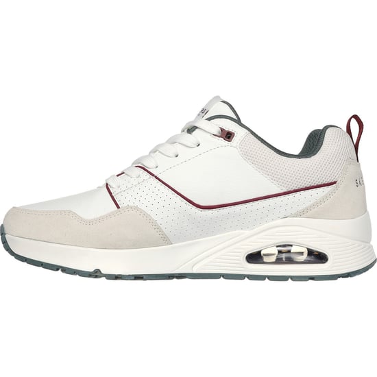 Skechers Uno - Retro One Leren Herenschoenen Wit/Grijs - Image 4