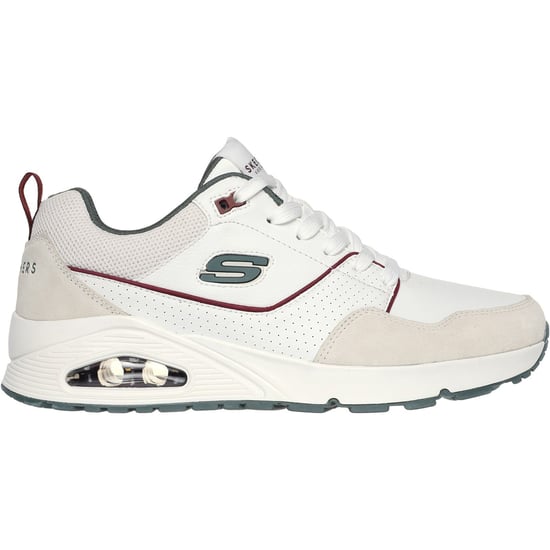 Skechers Uno - Retro One Leren Herenschoenen Wit/Grijs - Image 5