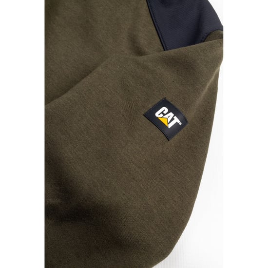 Caterpillar Essentials Polyester Groene Hooded Sweatshirt voor Mannen - Image 6
