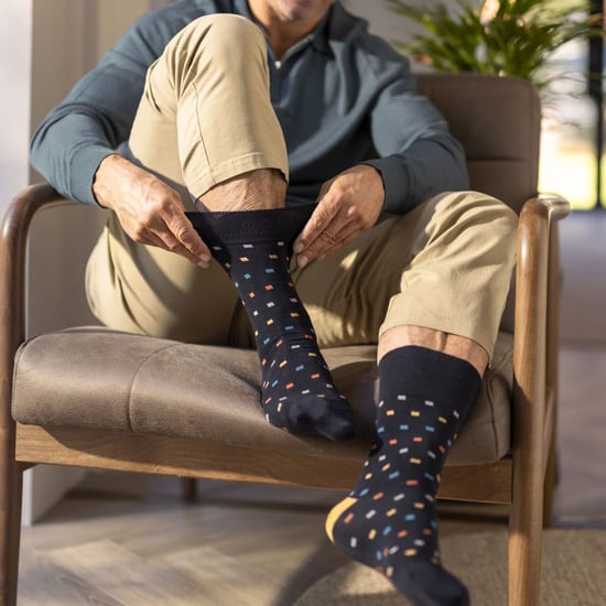 6 paar sokken zonder elastiek herensokken met zachte grip 39-45 Uk - MGG549 - Image 5