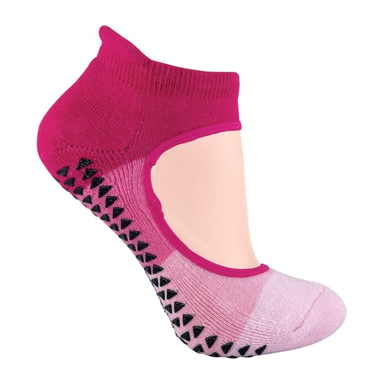 2 paar antislip onzichtbare yogasokken voor dames - Roze - Image 3