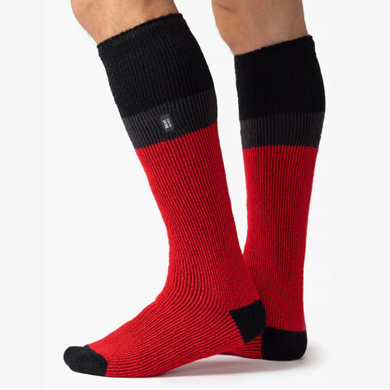 Heat Holders - Kniehoge thermo skisokken voor heren - Rood Zwart - Image 3