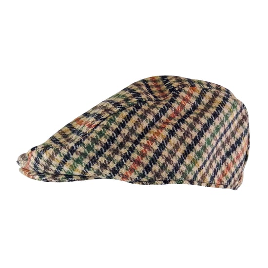 Geruite / geruite platte pet van wolmix voor heren - GL228A Beige - Image 3