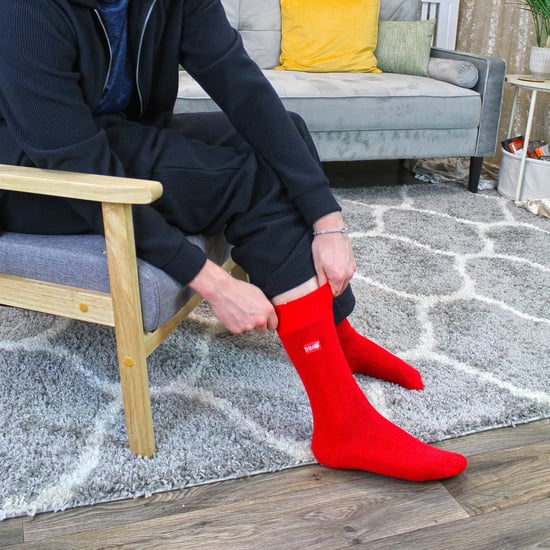 THMO - Fleece gevoerde thermo wintersokken voor heren - Rood - Image 3