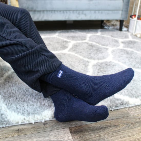 THMO - Fleece gevoerde thermo wintersokken voor heren - Marine - Image 3