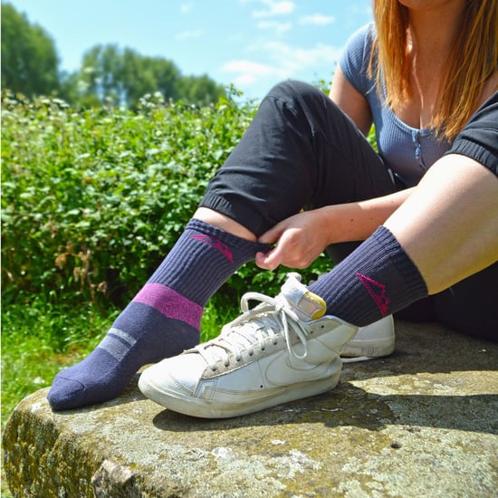 Set van 3 wandelsokken van katoen met gewatteerde zool voor dames - SBLS031CHA - Image 3