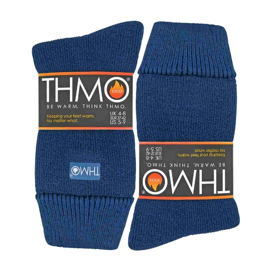 THMO - Dames Fleece Gevoerde Winter Thermische Sokken - Marine - Image 2