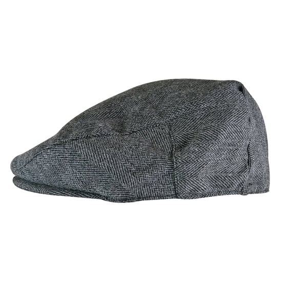 Traditionele platte pet van geruite wolmix voor heren - GL227 Gray - Image 3