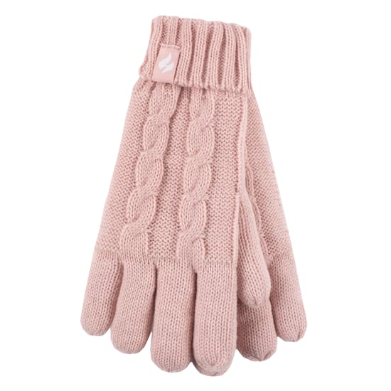 Heat Holders Meisjes Cable Bobble Muts En Handschoenen Set - Schemerig Roze - Image 4