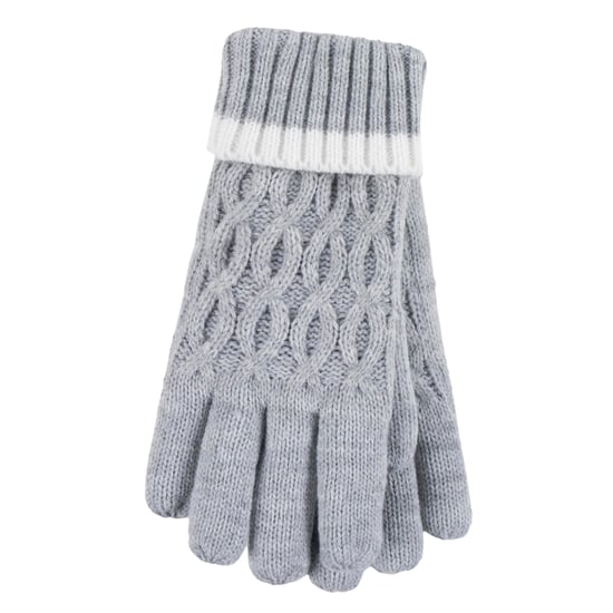 Heat Holders Meisjes Thermische Pom Pom Muts En Handschoenen - Wolkengrijs - Image 4