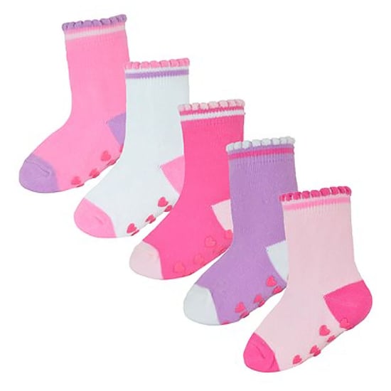 Set van 10 antislip-hiel- en teensokken voor babymeisjes - Stijl 1 - Image 3