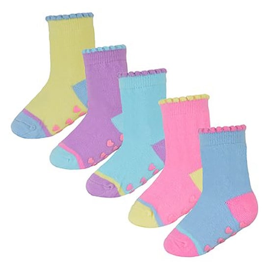 Set van 10 antislip-hiel- en teensokken voor babymeisjes - Stijl 1 - Image 4