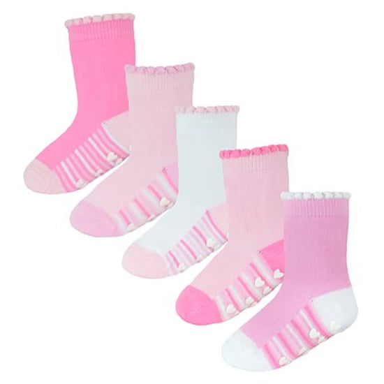 Set van 10 antislip-hiel- en teensokken voor babymeisjes - Stijl 2 - Image 3