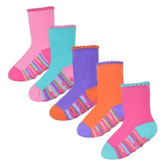 Set van 10 antislip-hiel- en teensokken voor babymeisjes - Stijl 2 - Image 4