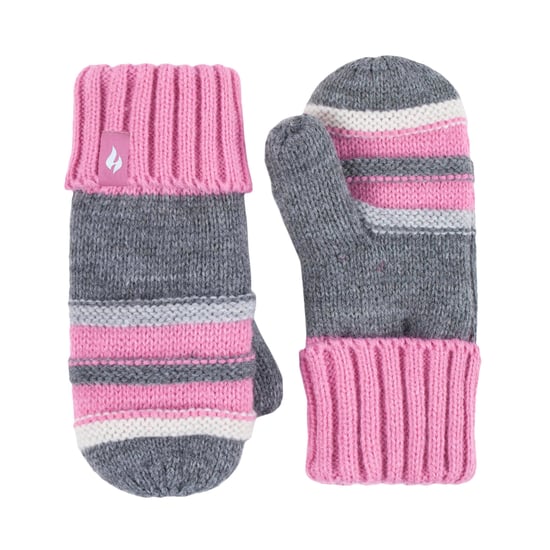 Heat Holders - Pom Pom Muts En Wanten Set Voor Meisjes - Kiezelgrijs - Image 4