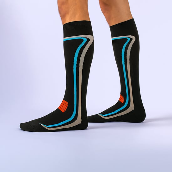 Comodo - Unisex Kniehoge Merino Wollen Skisokken - Zwart - Image 3