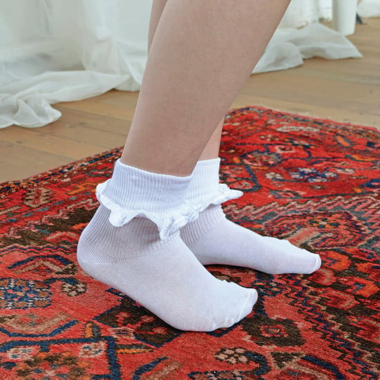 12 Paar Witte Frilly Lace Sokken 7 Maten Sok Snob - Wit - Image 5