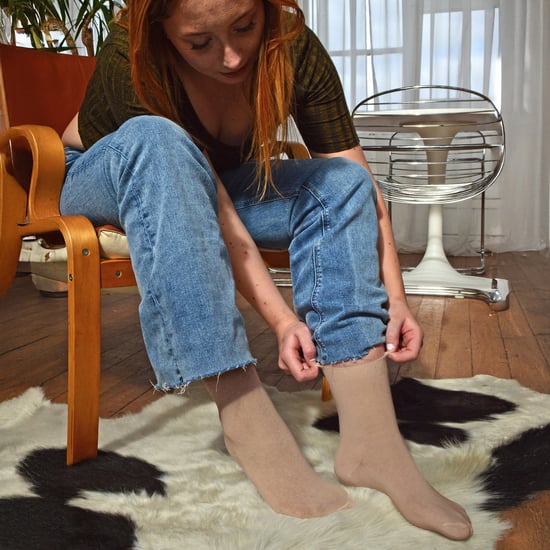 12 paar kleurrijke effen katoenrijke damessokken - Beige - Image 5