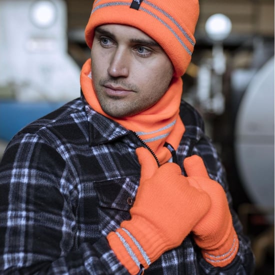 Heat Holders - Heren Hi Vis Hoed, Nekwarmers & Handschoenen Set - Oranje - Image 3