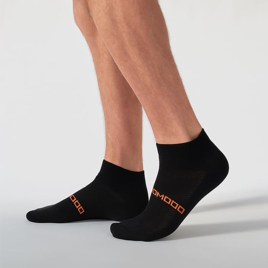 Merinowol hardloopsokken | Comodo | Lichtgewicht gedempte enkelsportsokken voor heren en dames - Zwart - Image 5