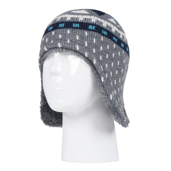 Heat Holders Jongens Nepbont Pom Pom Muts & Wanten - Pebble Melange - Image 3