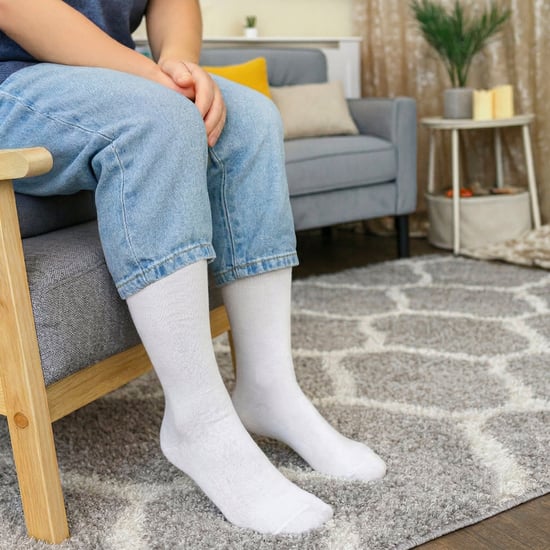 12 paar ademende katoenen kniekousen voor meisjes - Wit - Image 5