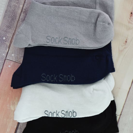 Sock Snob - 12 paar kindersokken van effen bamboe - Marine - Image 4
