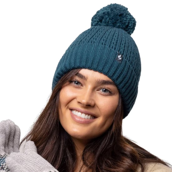 Heat Holders - Thermische muts voor dames met pompon - Wijn - Image 4
