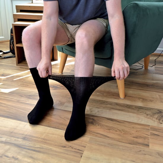 Dr.Socks - Extra brede oedeemsokken met grips - Grijs - Image 4