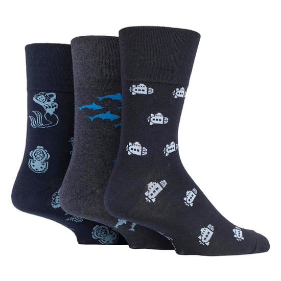 6 paar sokken zonder elastiek herensokken met zachte grip 39-45 Uk - Vrij Geboren - Image 3