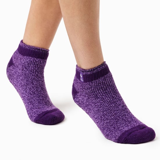 3 Paar Multiverpakking Dames Enkelpantoffelsokken | Heat Holders | Fleece laag uitgesneden pluizige damessokken met grijpers - Pisa 2 - Image 5