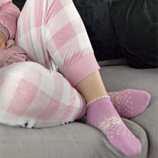 Thermische laag uitgesneden wollen antislip pantoffelsokken voor dames - Houtskool - Image 4