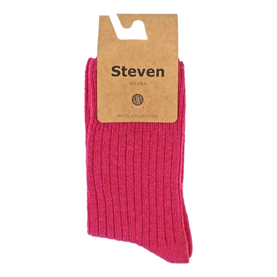 Steven - 1 Paar Dames Wol Jurk Sokken - Thermische Gebreide Sokken voor Winter - Roze - Image 2