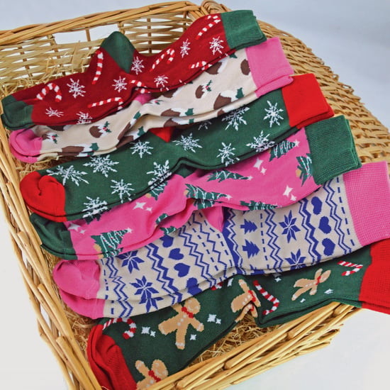 Dames kleurrijke nieuwe kerstsokken - 6 Pack - Image 5