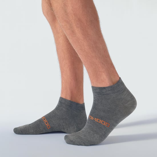 Merinowol hardloopsokken | Comodo | Lichtgewicht gedempte enkelsportsokken voor heren en dames - Donker Grijs - Image 5