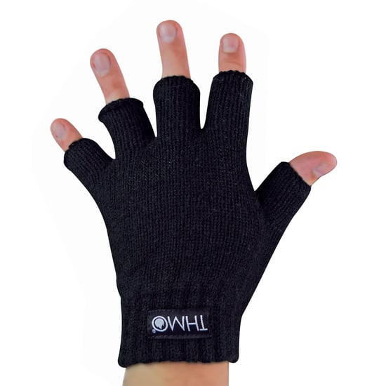 THMO - Thermische winterhandschoenen zonder vingers voor kinderen - Zwart - Image 3