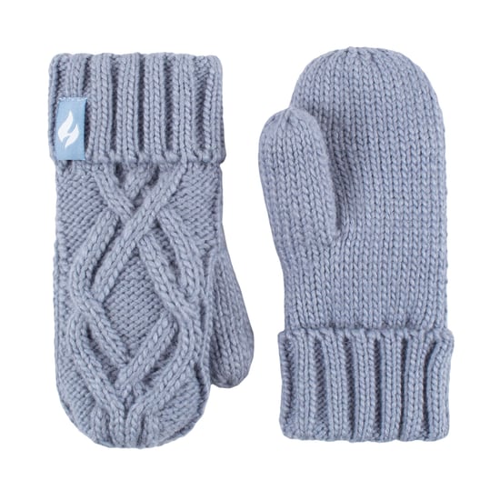 Heat Holders Meisjes Majestueuze Trapper Hat Mitts Set - Stoffig Blauw - Image 4
