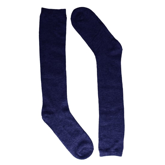 Sock Snob - 12 Paar Meisjes Bamboe Kniekousen, Lange Schoolkousen voor Kinderen - Marineblauw - Image 3