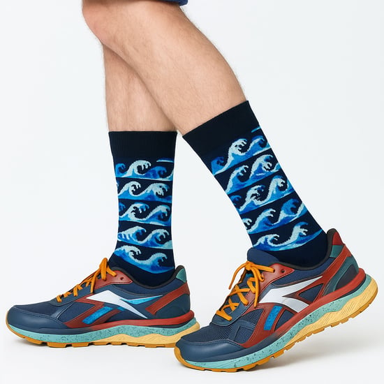 Happy Socks - Novelty Golfwave Sokken | Geweldig Cadeau - Golven - Image 3