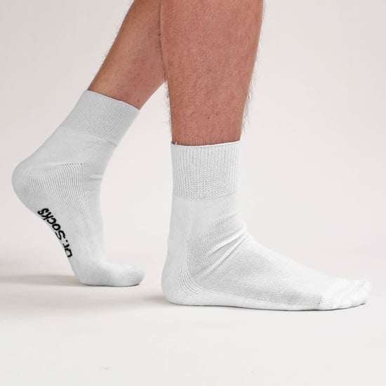 Dr.Socks - Bamboe diabetische enkelsokken voor heren - Wit - Image 4