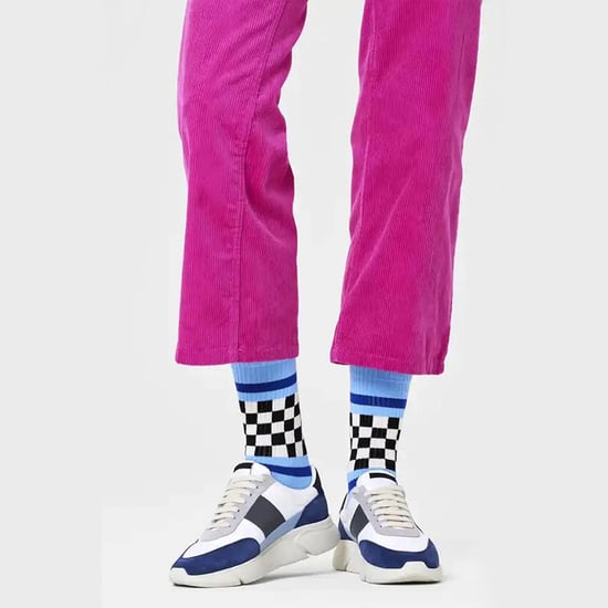 Gecontroleerde Streep Sokken | Happy Socks | Nieuwe Ruiten Gevlekte Sokken | Grappige Cadeausokken - Blauw - Image 3