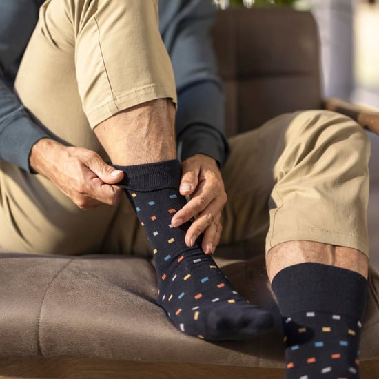 6 paar sokken zonder elastiek herensokken met zachte grip 39-45 Uk - Diepe Zee - Image 4