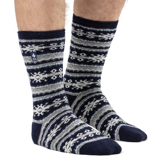 Heren Nordic Sokken | Heat Holders | Ademend Lite Extra Warme Winter Thermo Sokken - Navy - Image 3